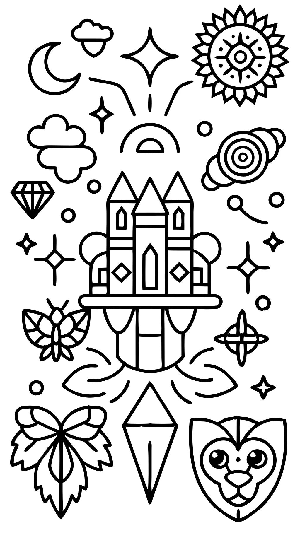 cool designs to color coloring pages